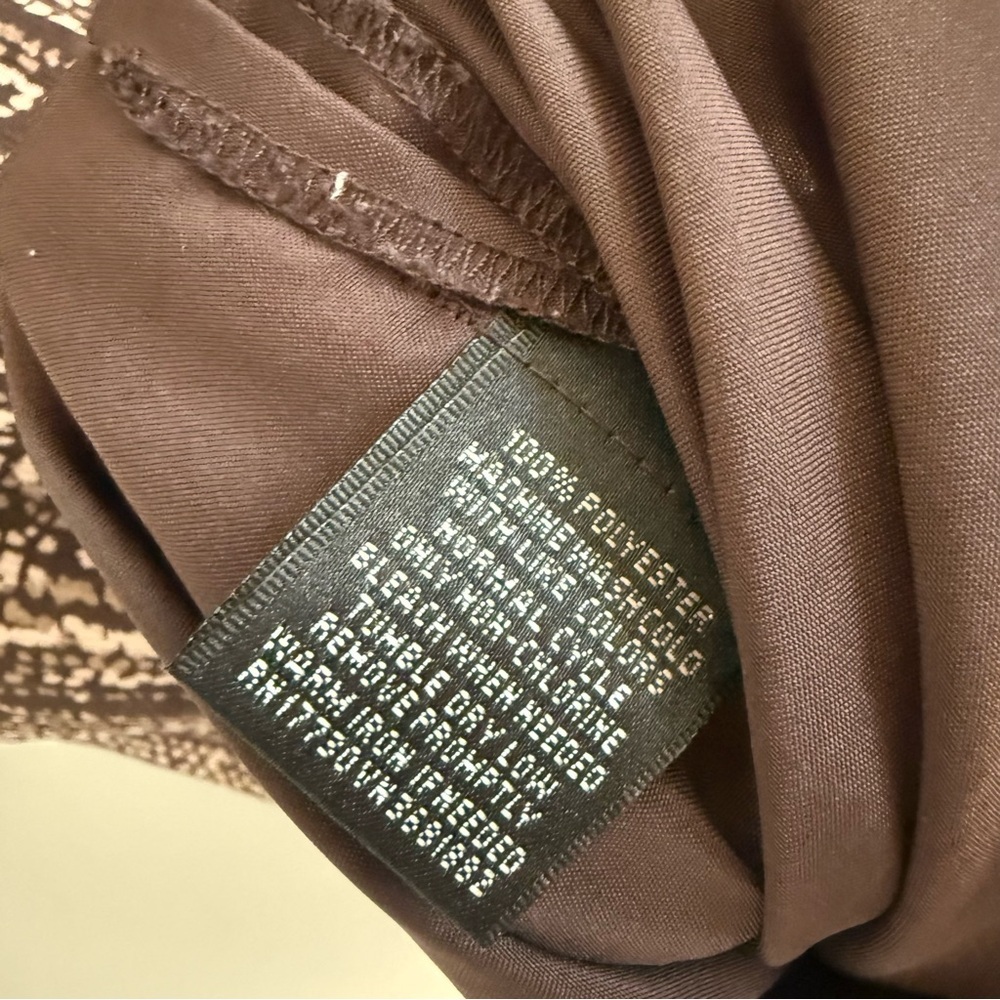 Massimo Brown Patterned Mini Dress - Picture 9 of 9